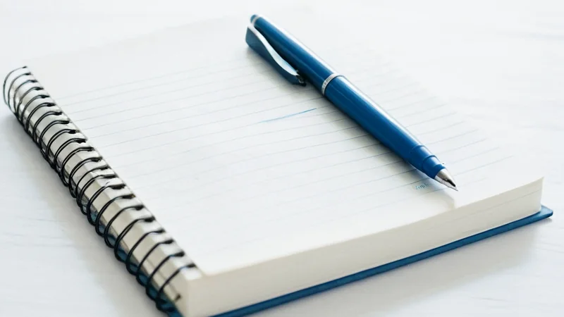 A single argument sentence circled on a notebook page